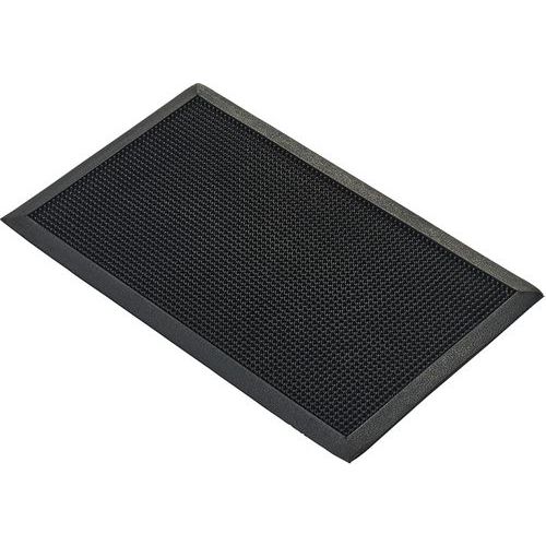 Coba - Tapis d'entrée Caoutchouc Naturel - 35x60cm Noir - Épais 10mm - Anti-salissure