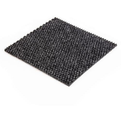 Coba - Tapis d'entrée Needlepunch 1m x 1m - Polypropylène Gris Foncé - Durable et Facile d'Entretien