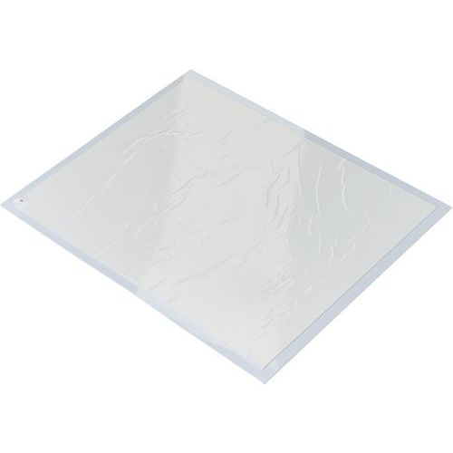 Coba - Tapis d'entrée 60x76cm Blanc - Polyéthylène - Anti-salissures - Idéal Bureau