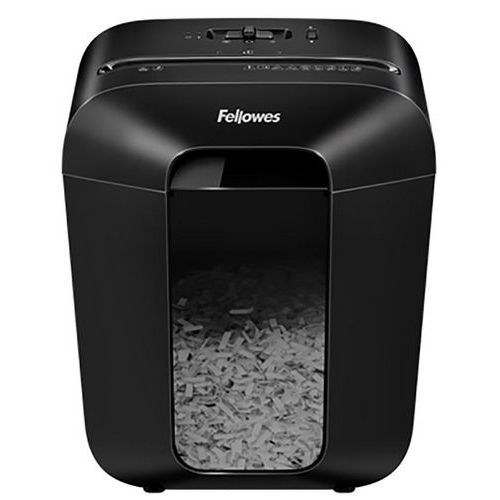 Fellowes - Destructeur de documents Powershred LX50 - Coupe croisée P-4 - 9 feuilles - 17L - Noir