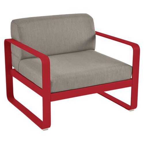 Fauteuil Bellevie Coquelicot - Taupe Grisé