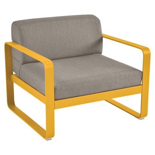 Fauteuil Bellevie Miel - Taupe Grisé