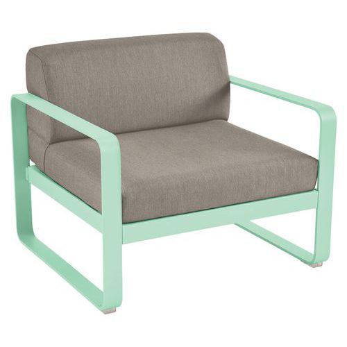 Fauteuil Bellevie Vert Opaline - Taupe Grisé