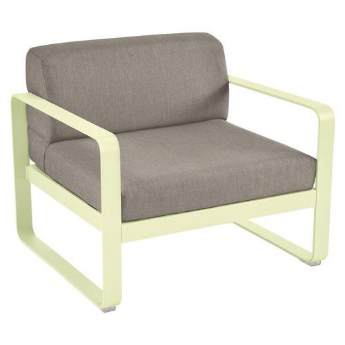 Fauteuil Bellevie Citron Givré - Taupe Grisé