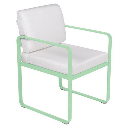 Fauteuil Repas Bellevie Vert Opaline - Blanc Grisé