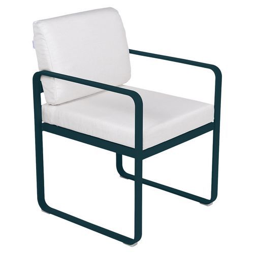 Fauteuil Repas Bellevie Bleu Acapulco - Blanc Grisé