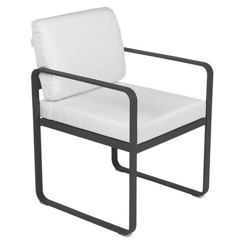 Fauteuil Repas Bellevie Carbone - Blanc Grisé