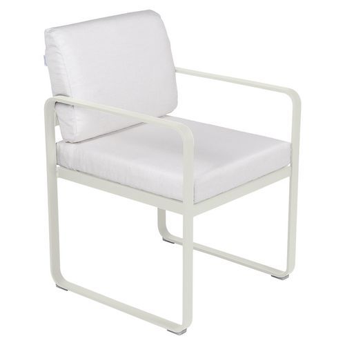 Fauteuil Repas Bellevie Gris Argile - Blanc Grisé
