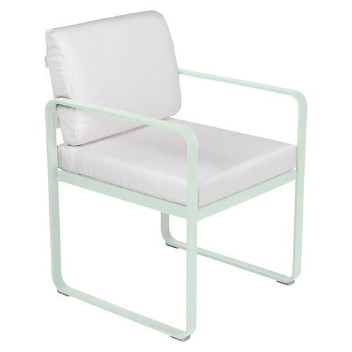 Fauteuil Repas Bellevie Menthe Glaciale - Blanc Grisé