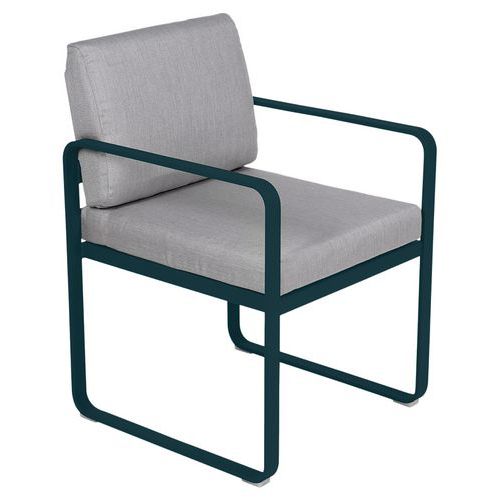 Fauteuil Repas Bellevie Bleu Acapulco - Gris Flanelle