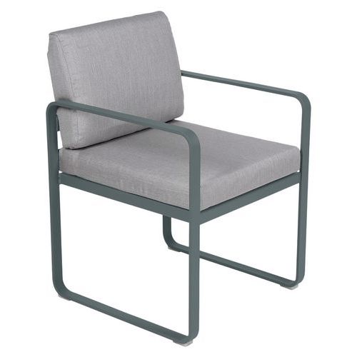 Fauteuil Repas Bellevie Gris Orage - Gris Flanelle