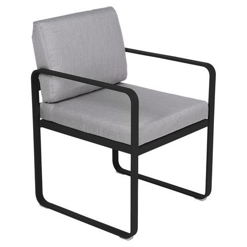 Fauteuil Repas Bellevie Réglisse - Gris Flanelle