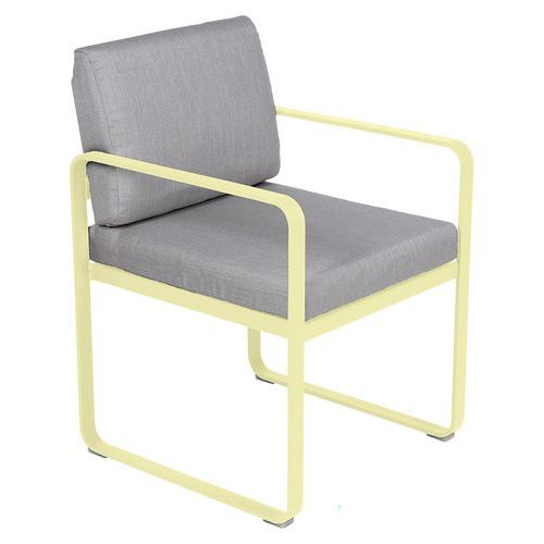 Fauteuil Repas Bellevie Citron Givré - Gris Flanelle