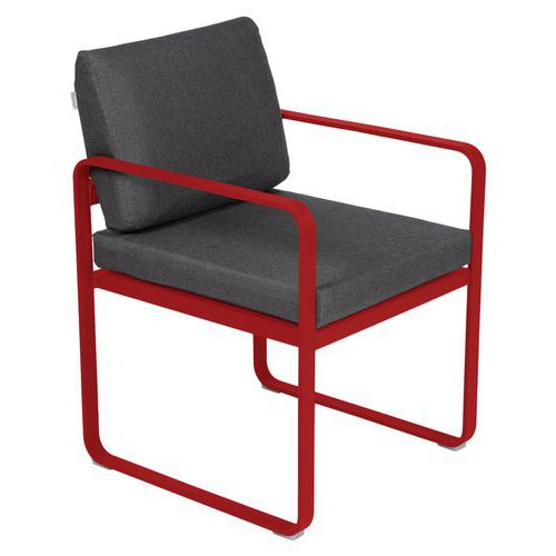 Fauteuil Repas Bellevie Coquelicot - Gris Graphite