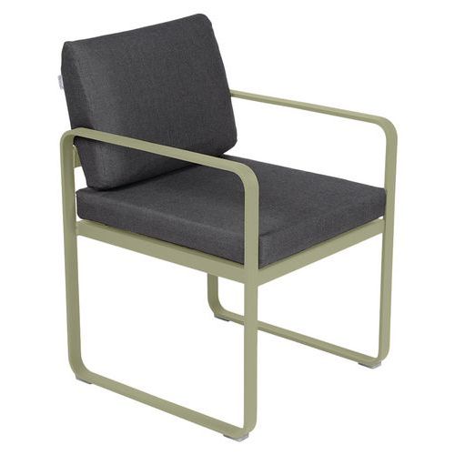 Fauteuil Repas Bellevie Vert Tilleul - Gris Graphite