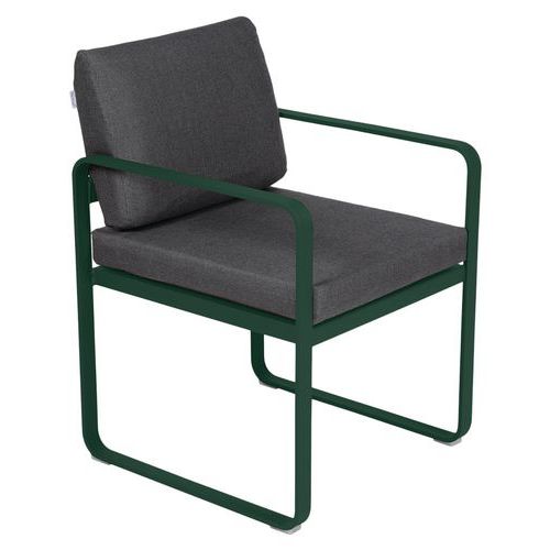 Fauteuil Repas Bellevie Vert Cèdre - Gris Graphite