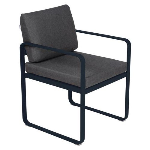 Fauteuil Repas Bellevie Bleu Abysse - Gris Graphite