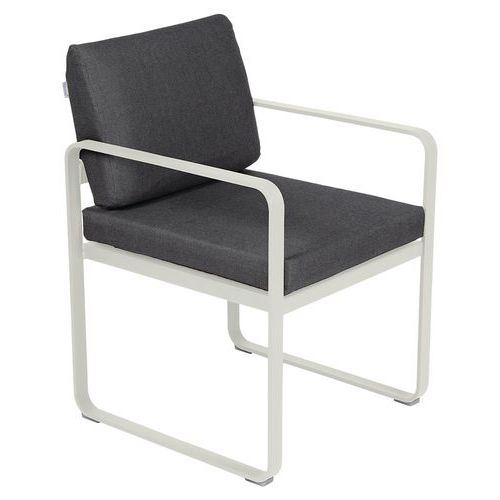 Fauteuil Repas Bellevie Gris Argile - Gris Graphite
