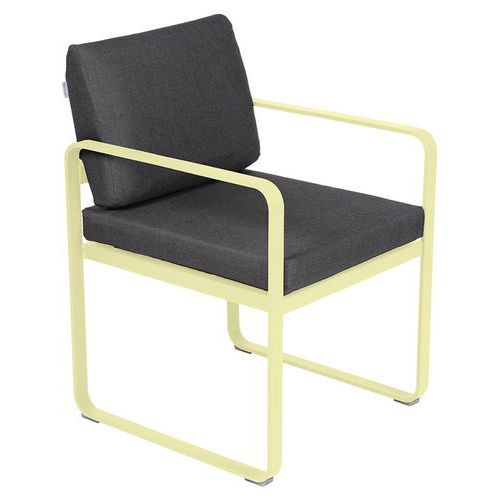 Fauteuil Repas Bellevie Citron Givré - Gris Graphite