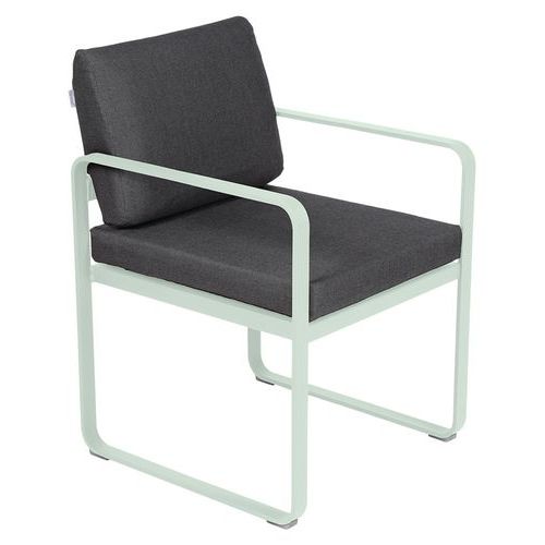 Fauteuil Repas Bellevie Menthe Glaciale - Gris Graphite