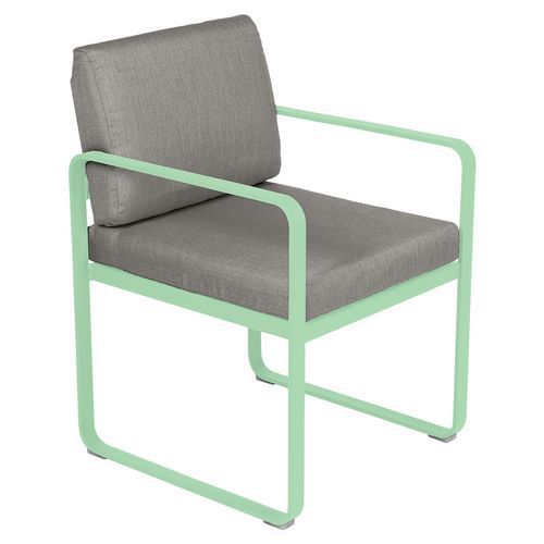 Fauteuil Repas Bellevie Vert Opaline - Taupe Grisé
