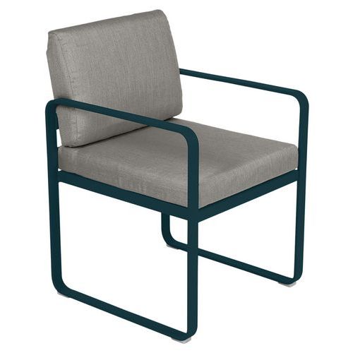 Fauteuil Repas Bellevie Bleu Acapulco - Taupe Grisé