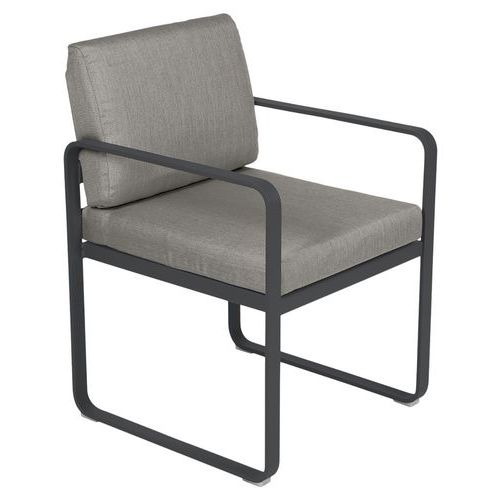 Fauteuil Repas Bellevie Carbone - Taupe Grisé