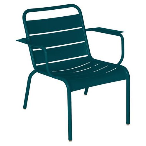 Fauteuil Lounge Luxembourg - Bleu Acapulco