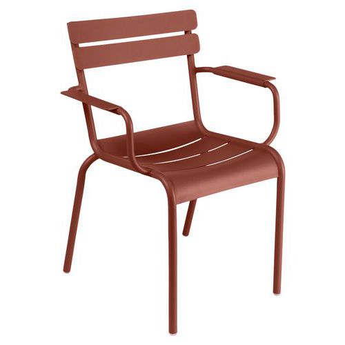Fauteuil Bridge Luxembourg Ocre Rouge