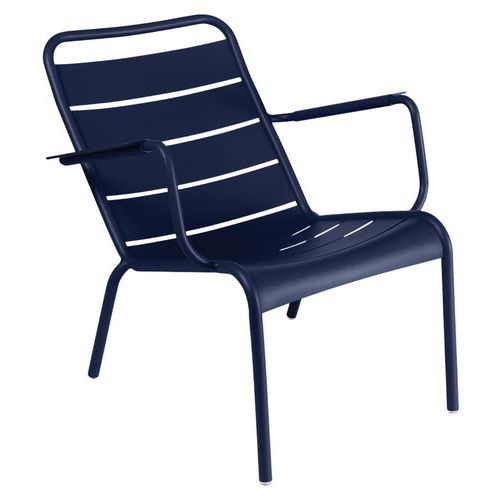 Fauteuil Bas Luxembourg Bleu Abysse