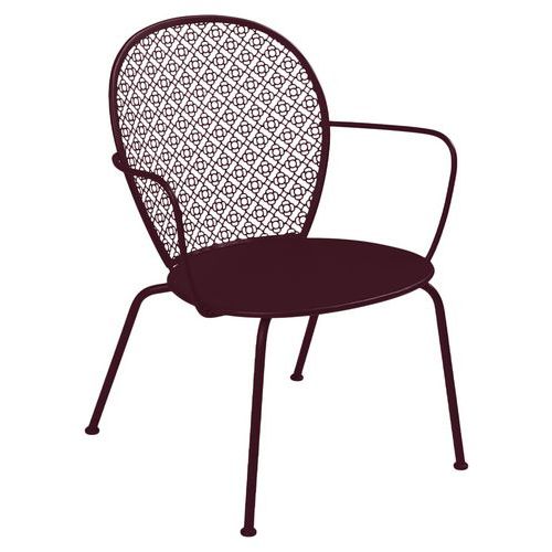 Fauteuil Bas Lorette Cerise Noire