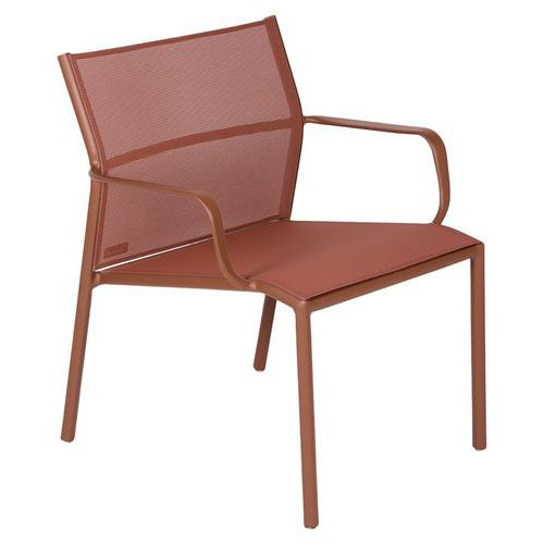 Fauteuil Bas Cadiz Stéréo Ocre Rouge