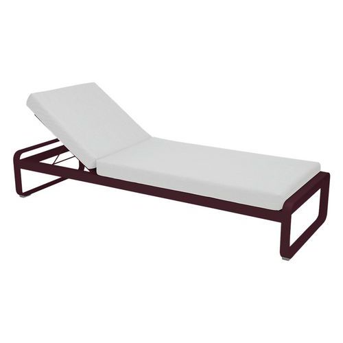 Bain de soleil Bellevie coussin blanc grisé Fermob