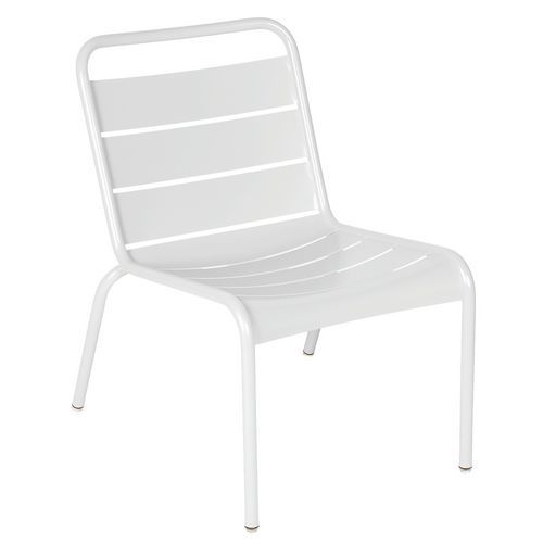 Chaise Lounge Luxembourg - Blanc Coton