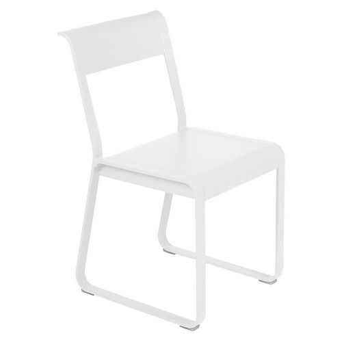 Chaise Bellevie V2 Piètement Luge Blanc Coton