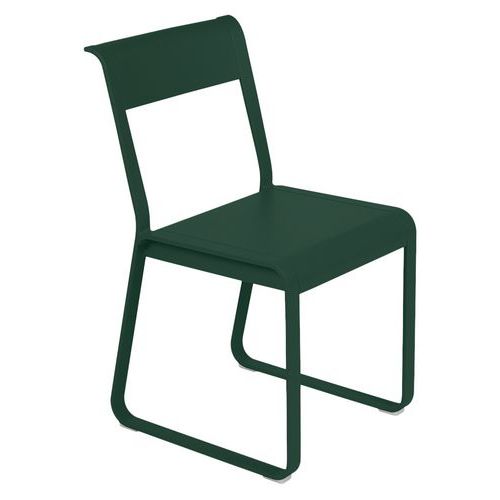 Chaise Bellevie V2 Piètement Luge Vert Cèdre