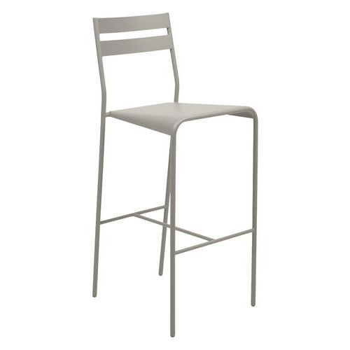 Chaise De Bar Facto Gris Argile