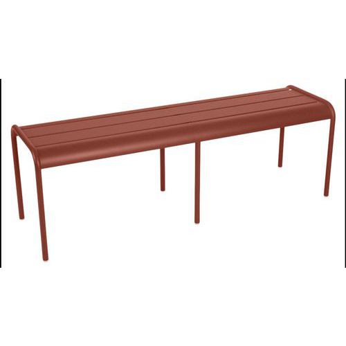 Banc 3/4 Places Luxembourg Ocre Rouge