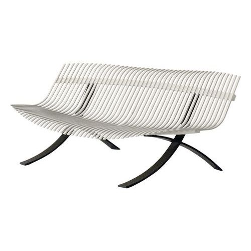 Banc Charivari Structure Réglisse - Gris Argile