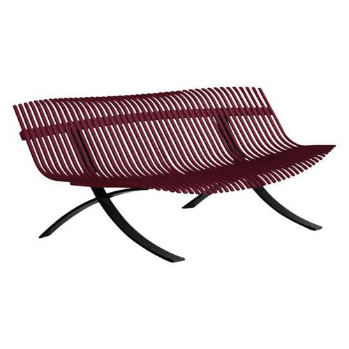 Banc Charivari Structure Réglisse - Cerise Noire