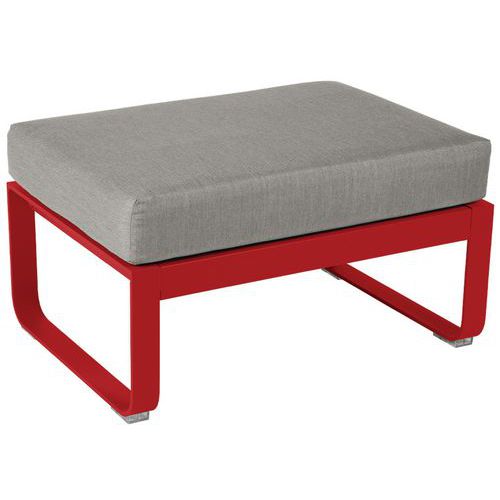 Pouf Bellevie Coquelicot - Taupe Grisé