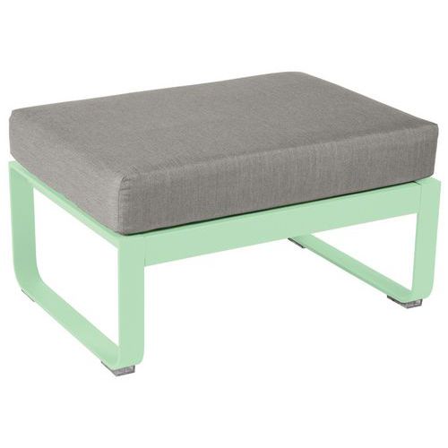 Pouf Bellevie Vert Opaline - Taupe Grisé