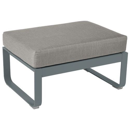 Pouf Bellevie Gris Orage - Taupe Grisé