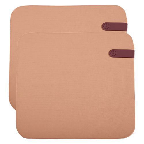Duo De Galettes Color Mix 41 X 45 Cm - Abricot