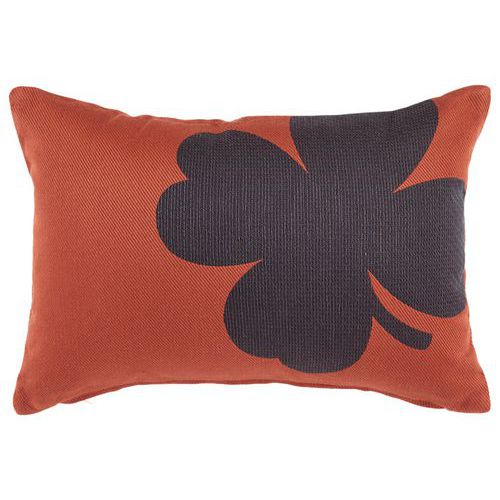 Coussin Trèfle 44 X 30 Cm - Ocre Rouge