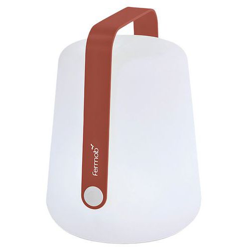 Lampe Balad Structure Alu H.25 Cm Ocre Rouge
