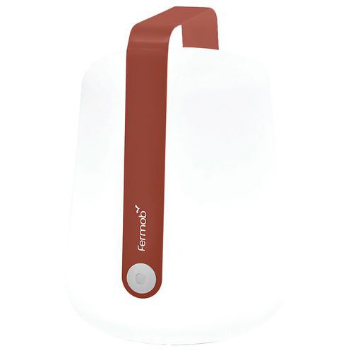 Lampe Balad Structure Alu H.38 Cm Ocre Rouge