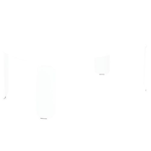 Table Basse Bebop 120 X 70 Cm - H.42 Cm Blanc Coton