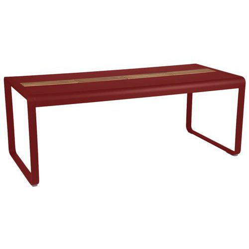 Table Bellevie 196 X 90 Cm Avec Rangement - Coquelicot