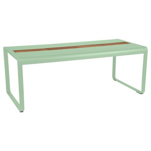 Table Bellevie 196 X 90 Cm Avec Rangement - Vert Opaline